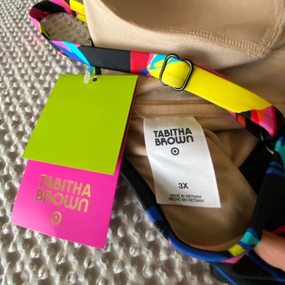 Tabitha Brown Swim | Tabitha Brown Nwt Multicolor Lemon Print. Size 3X - Picture 6 of 6